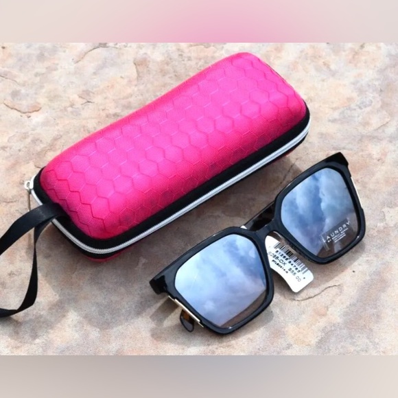 NEW w/pink case LAUNDRY BY SHELLI SEGAL Sunglasses 100% Uv Protect  LS28… - Picture 4 of 4